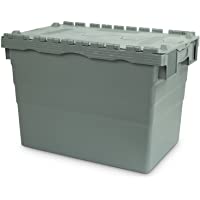 Hans 22601029 Schourup - Recipiente reutilizable con tapa (600 x 400 x 416 mm)- color gris